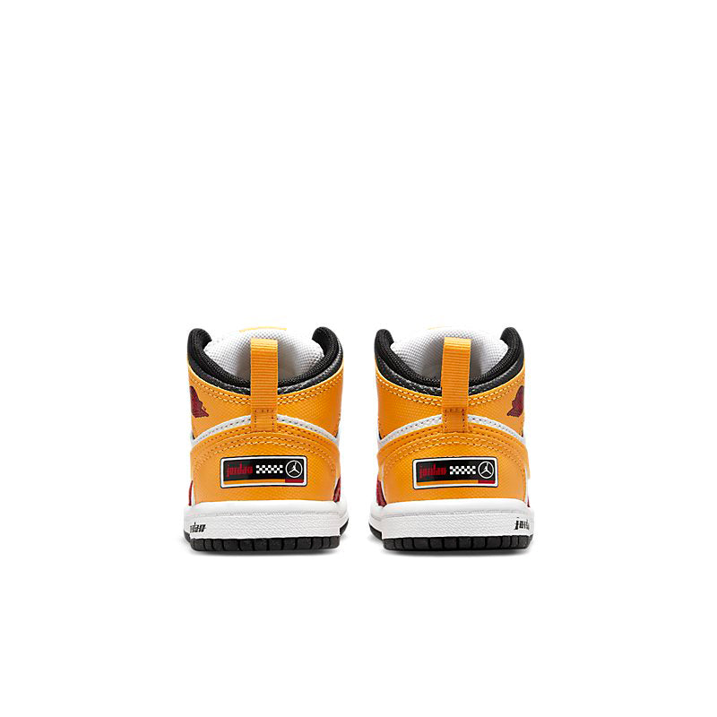 Toddler's Jordan 1 Mid SE "Motorsport" Blk/Univ Gld-Gym Red (DJ0335 067)