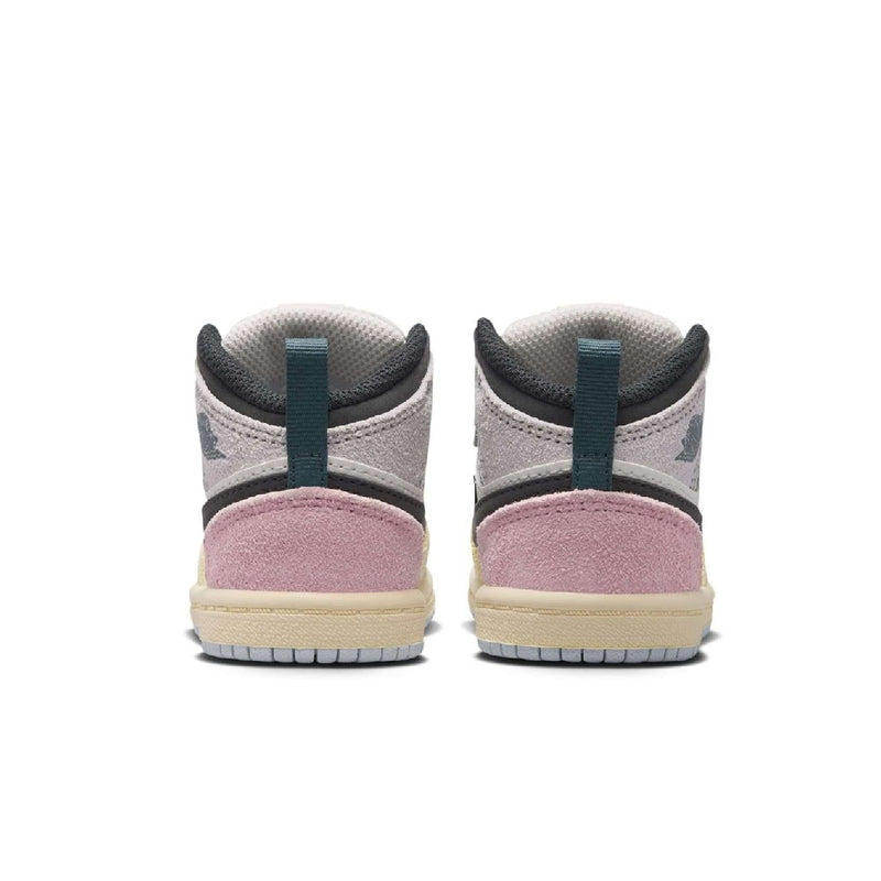 Toddler's Jordan 1 Mid SE Sail/Ice Jade-Anthracite (IB7054 100)