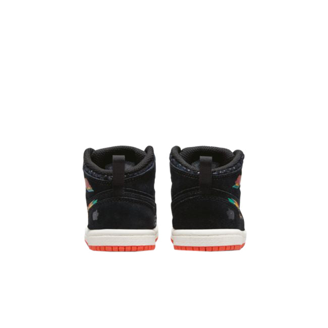 Toddler's Jordan 1 Mid SE "Siempre Familia" Bk/Chile Red-Sl (DN5120 001)