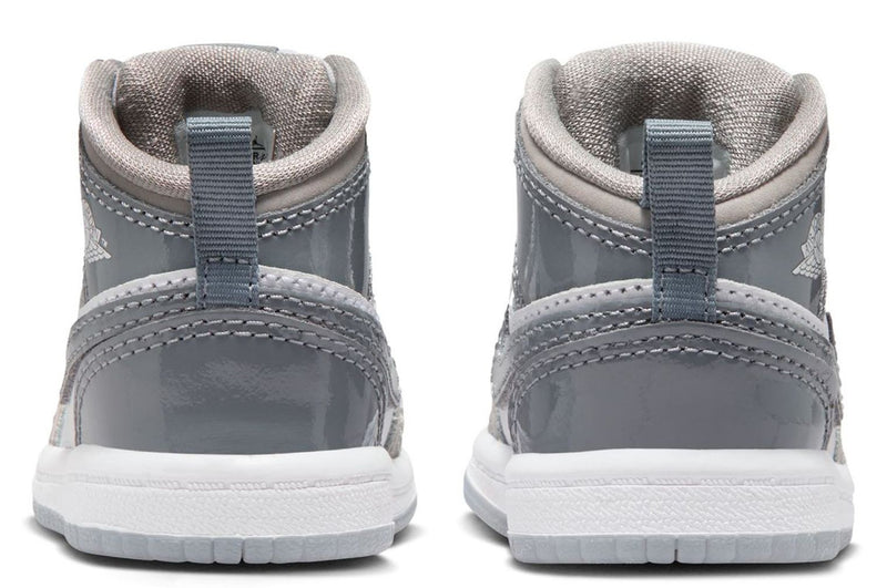 Toddler's Jordan 1 Mid SE White/Cool Grey-Medium Grey (HF3195 100)