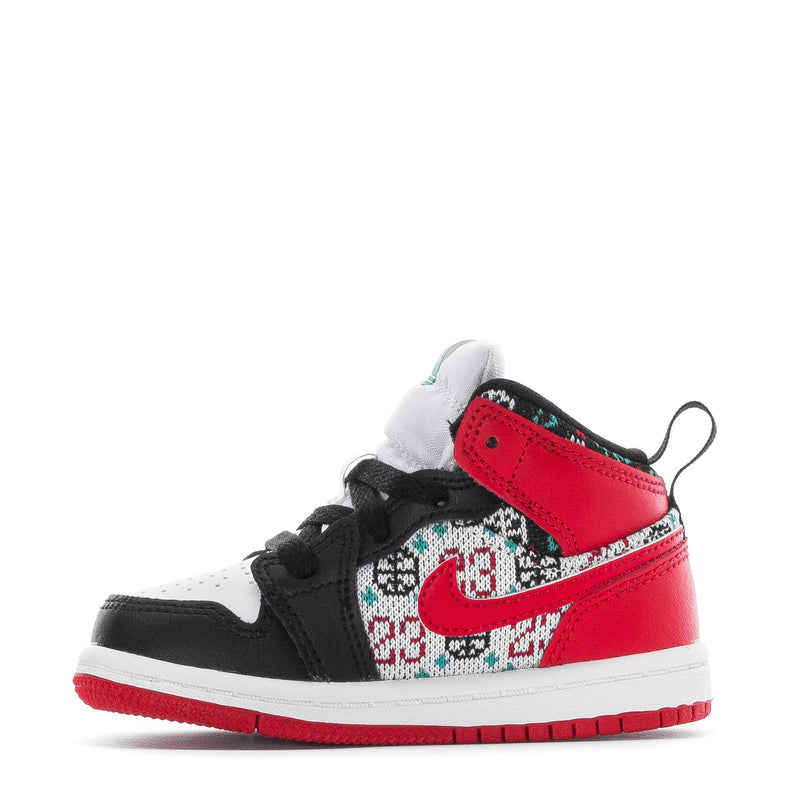 Toddler's Jordan 1 Mid SE White/University Red-Black (DM1209 150)