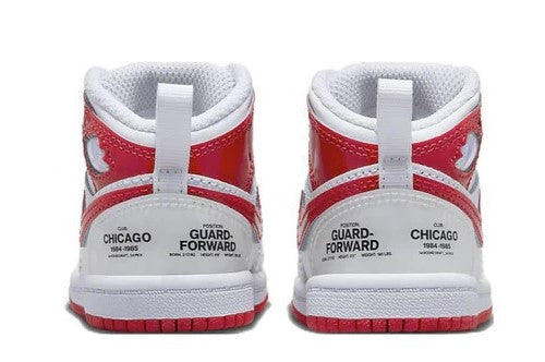 Toddler's Jordan 1 Mid SS White/University Red (DR6497 116)
