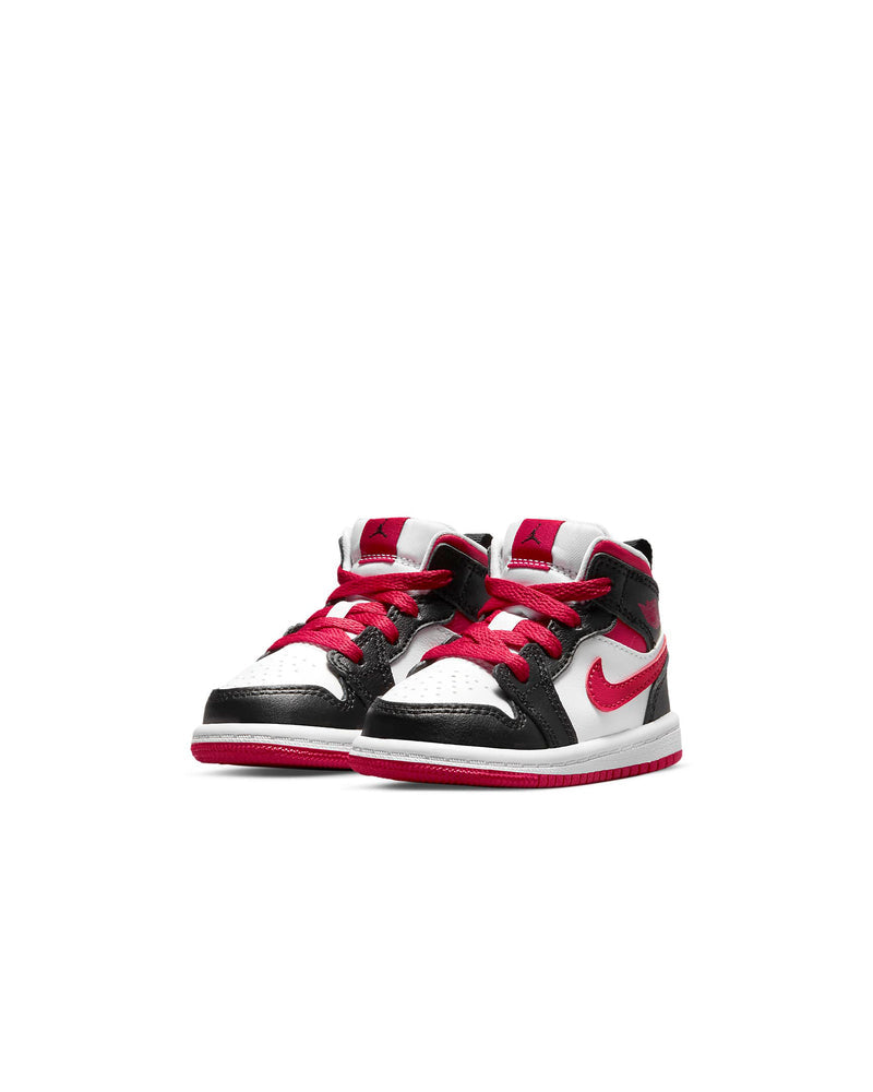 Toddler's Jordan 1 Mid "Very Berry" Black/Very Berry-White (640735 016)