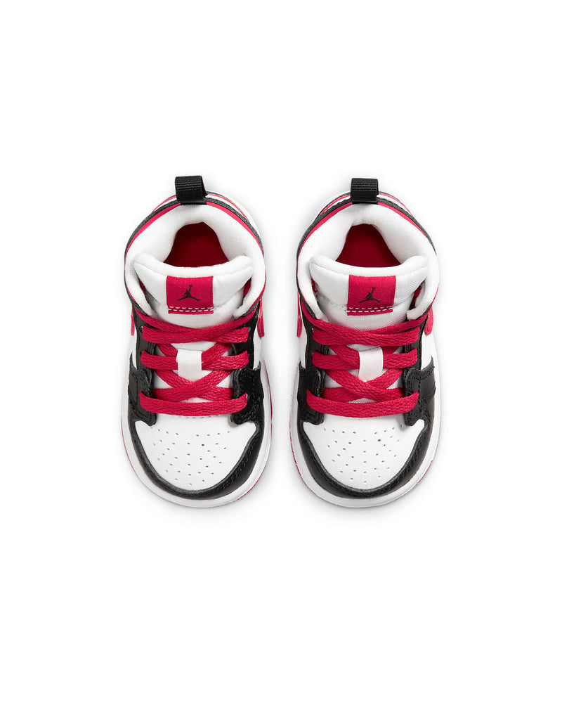 Toddler's Jordan 1 Mid "Very Berry" Black/Very Berry-White (640735 016)