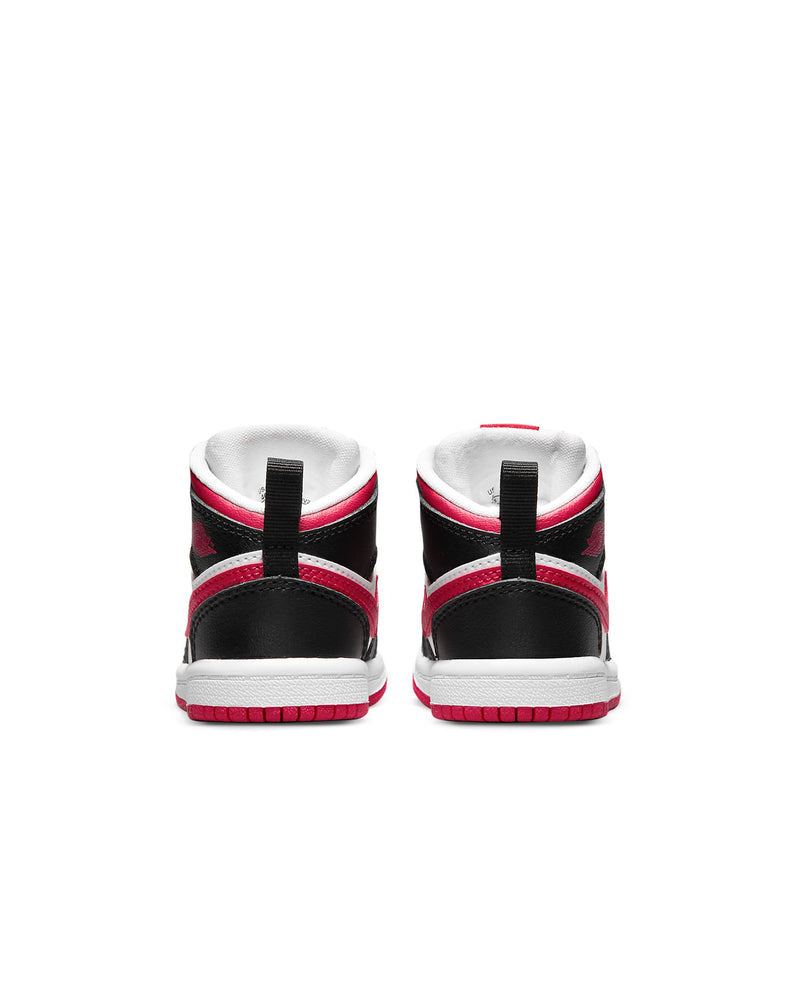 Toddler's Jordan 1 Mid "Very Berry" Black/Very Berry-White (640735 016)