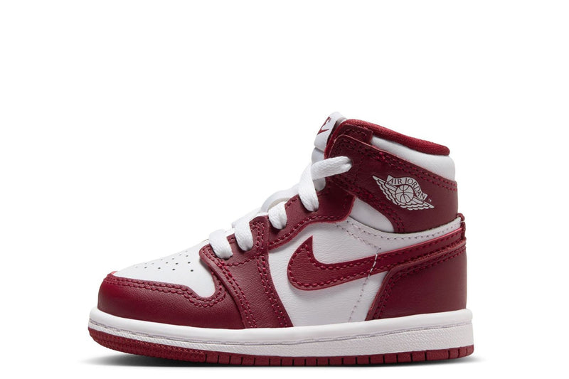 Toddler's Jordan 1 Retro High OG "Artisanal Red" Wt/Team Rd (FD1413 160)