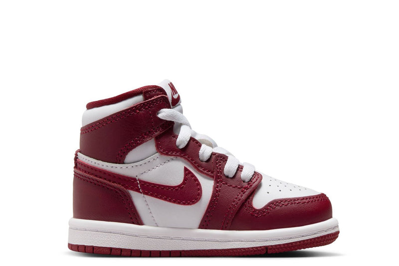 Toddler's Jordan 1 Retro High OG "Artisanal Red" Wt/Team Rd (FD1413 160)