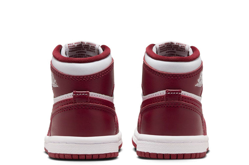 Toddler's Jordan 1 Retro High OG "Artisanal Red" Wt/Team Rd (FD1413 160)