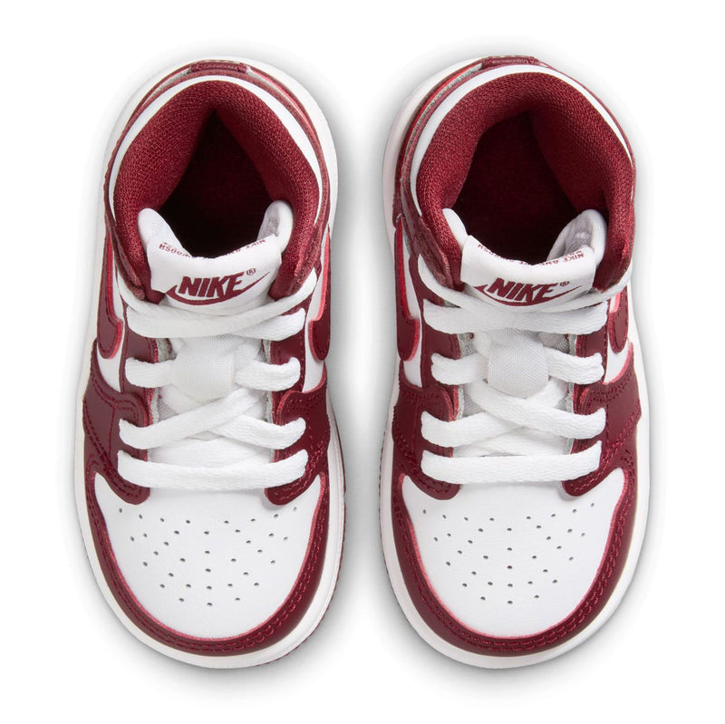 Toddler's Jordan 1 Retro High OG "Artisanal Red" Wt/Team Rd (FD1413 160)