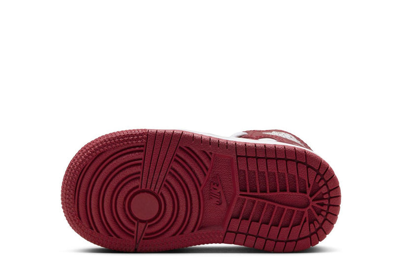 Toddler's Jordan 1 Retro High OG "Artisanal Red" Wt/Team Rd (FD1413 160)