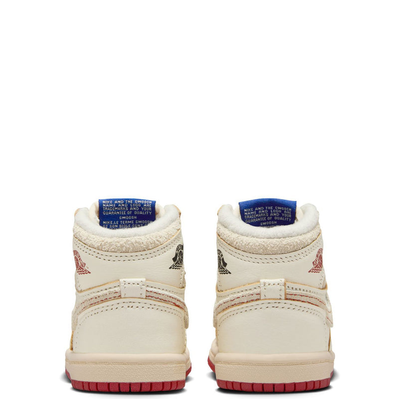 Toddler's Jordan 1 Retro High OG Sail/Cinnabar-Light Bone (FD2598 100)