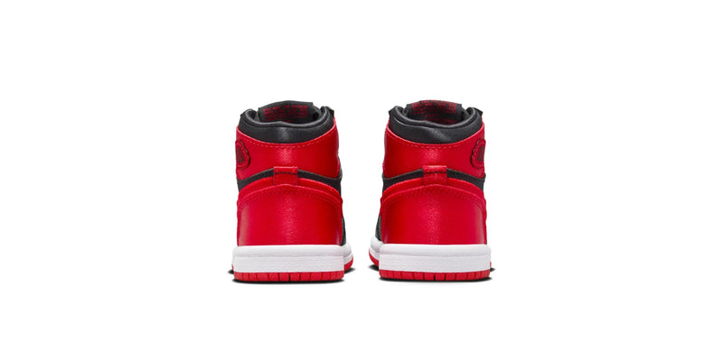 Toddler's Jordan 1 Retro High OG "Satin Bred" Blk/U Red-Wht (FD5305 061)