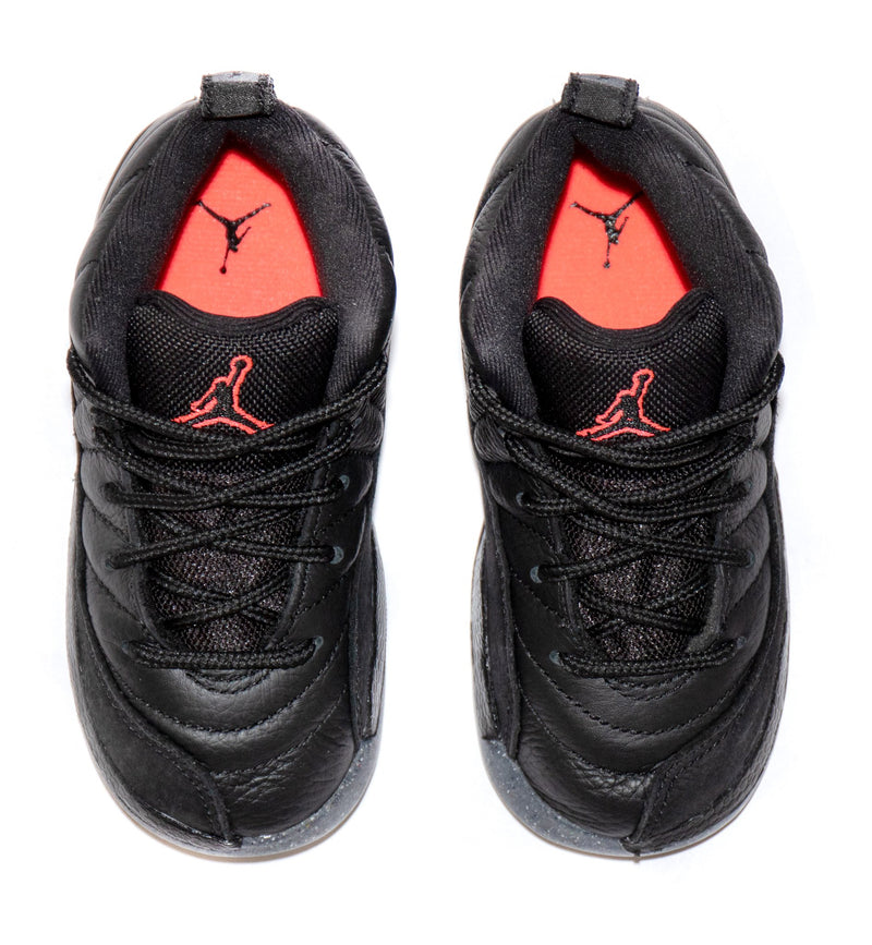 Toddler's Jordan 12 Retro "Utility" Blck/Blck-Brght Crimson (DM5206 006)