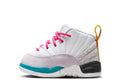 Toddler's Jordan 12 Retro White/Vapor Green-Photon Dust (850000 130)