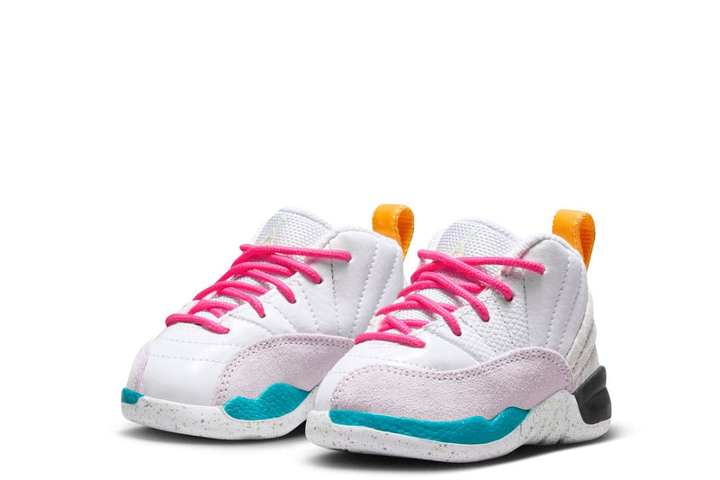 Toddler's Jordan 12 Retro White/Vapor Green-Photon Dust (850000 130)