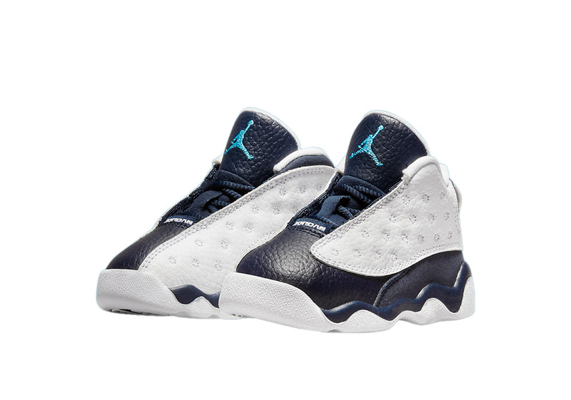 Toddler's Jordan 13 Retro "Obsidian" Wt/Dk Powder Blu-Multi (DJ3004 144)