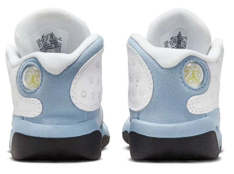 Toddler's Jordan 13 Retro White/Yellow Ochre-Blue Grey (DJ3004 170)