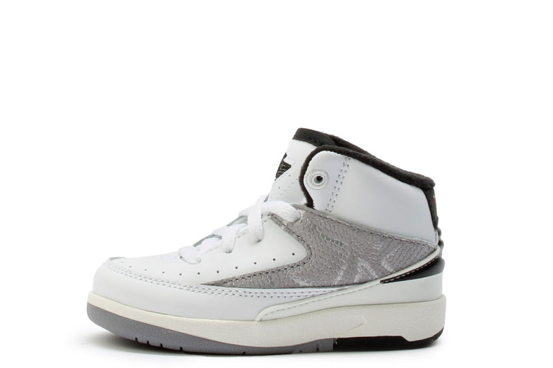 Toddler's Jordan 2 Retro "Python" White/Fire Red-Black-Sail (DQ8563 102)