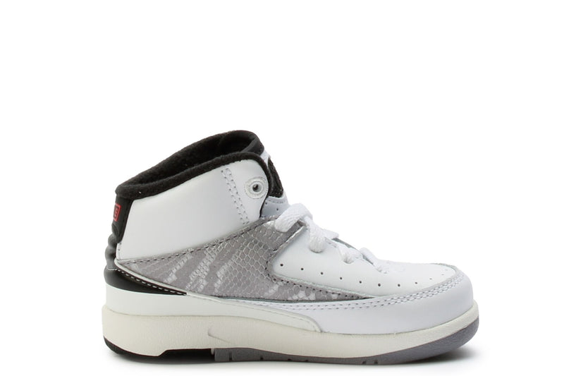 Toddler's Jordan 2 Retro "Python" White/Fire Red-Black-Sail (DQ8563 102)
