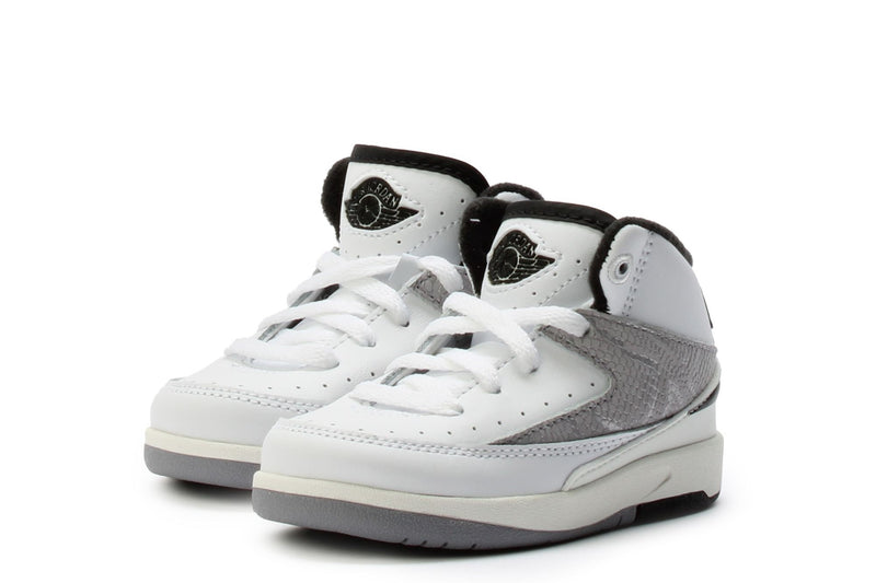 Toddler's Jordan 2 Retro "Python" White/Fire Red-Black-Sail (DQ8563 102)
