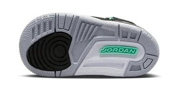 Toddler's Jordan 3 Retro Black/Green Glow-Wolf Grey (DM0968 031)