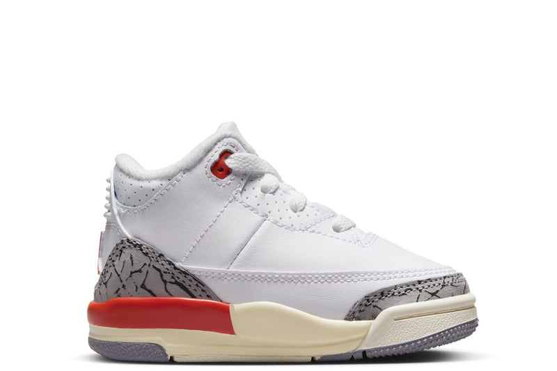 Toddler's Jordan 3 Retro "Georgia Peach" Wht/Csmc Clay-Sail (FQ9175 121)