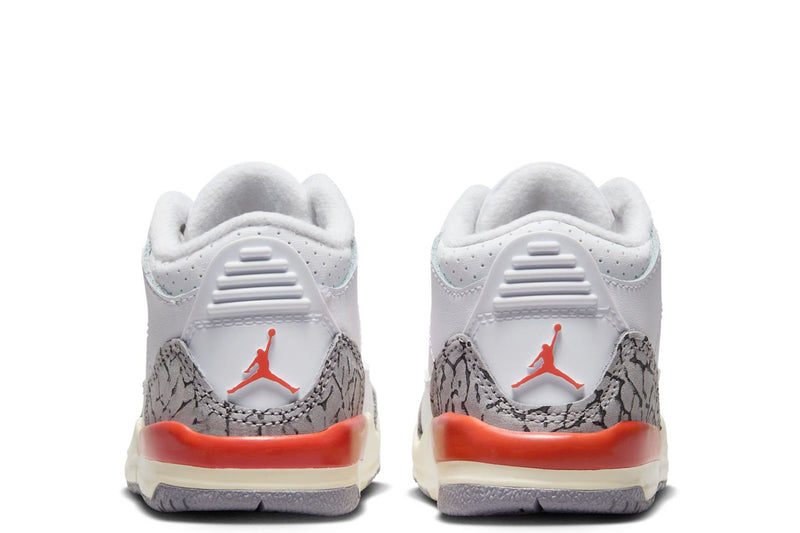 Toddler's Jordan 3 Retro "Georgia Peach" Wht/Csmc Clay-Sail (FQ9175 121)