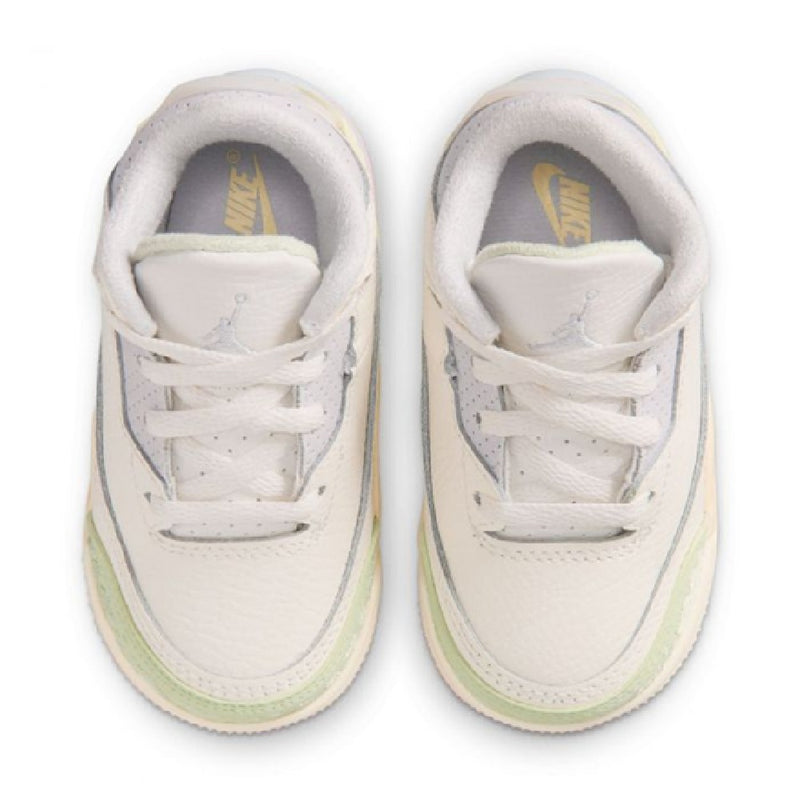 Toddler's Jordan 3 Retro OG Sail/Aura-Jade Aura (IF4756 100)