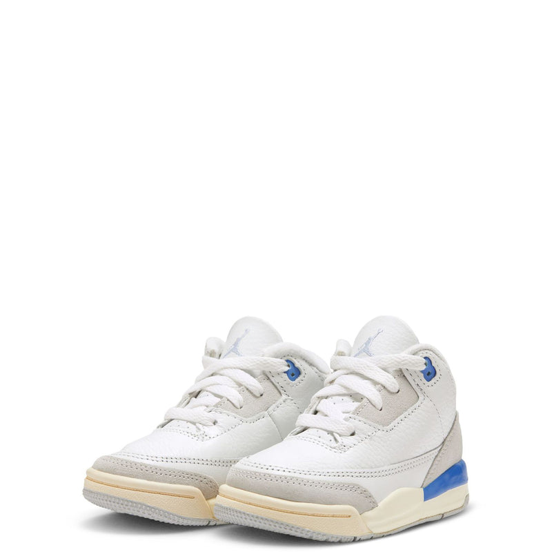 Toddler's Jordan 3 Retro Summit White/Hydrgen Blue (DM0968 101)