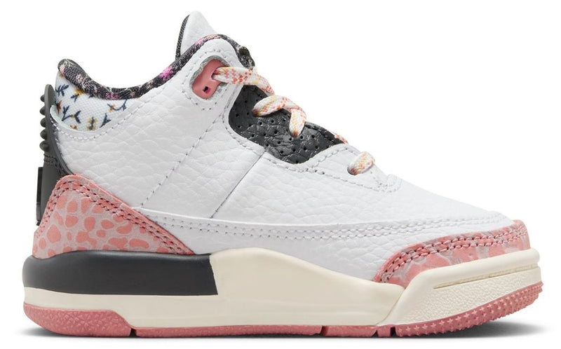 Toddler's Jordan 3 Retro White/Anthracite-Red Stardust (FQ9175 100)