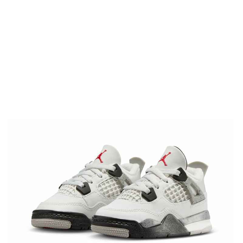 Toddler's Jordan 4 Retro OG Summit White/Fire Red (IB4387 100)