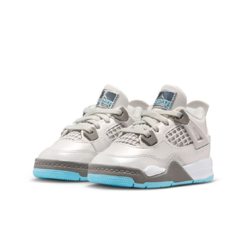 Toddler's Jordan 4 Retro Photon Dust/Blue Chill (HV4759 014)