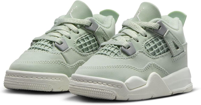 Toddler's Jordan 4 Retro Seafoam/Sail-Metallic Silver (HV4384 003)