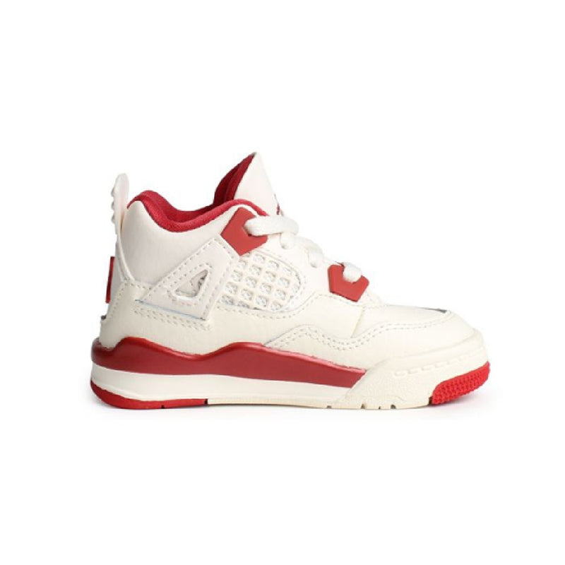 Toddler's Jordan 4 Retro "Valentine's Day" Pale Ivory/Sierra Red (HV4384 108)