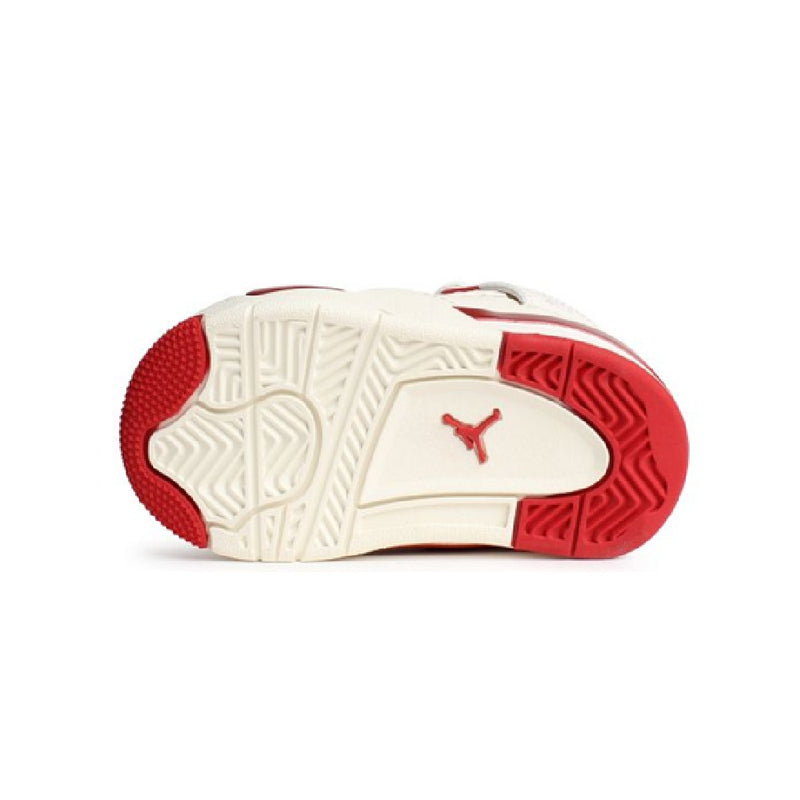 Toddler's Jordan 4 Retro "Valentine's Day" Pale Ivory/Sierra Red (HV4384 108)
