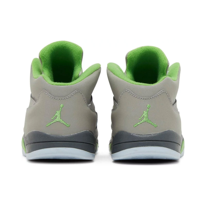 Toddler's Jordan 5 Retro "Green Bean" Svr/Grn Bean-Flnt Gry (DQ3736 003)