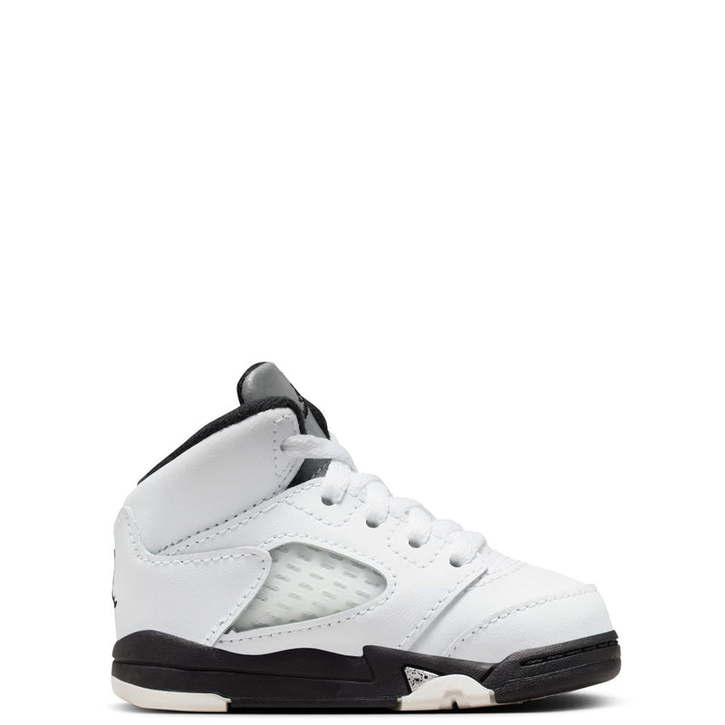 Toddler's Jordan 5 Retro White/Black-Sail (440890 110)