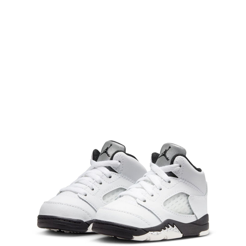 Toddler's Jordan 5 Retro White/Black-Sail (440890 110)