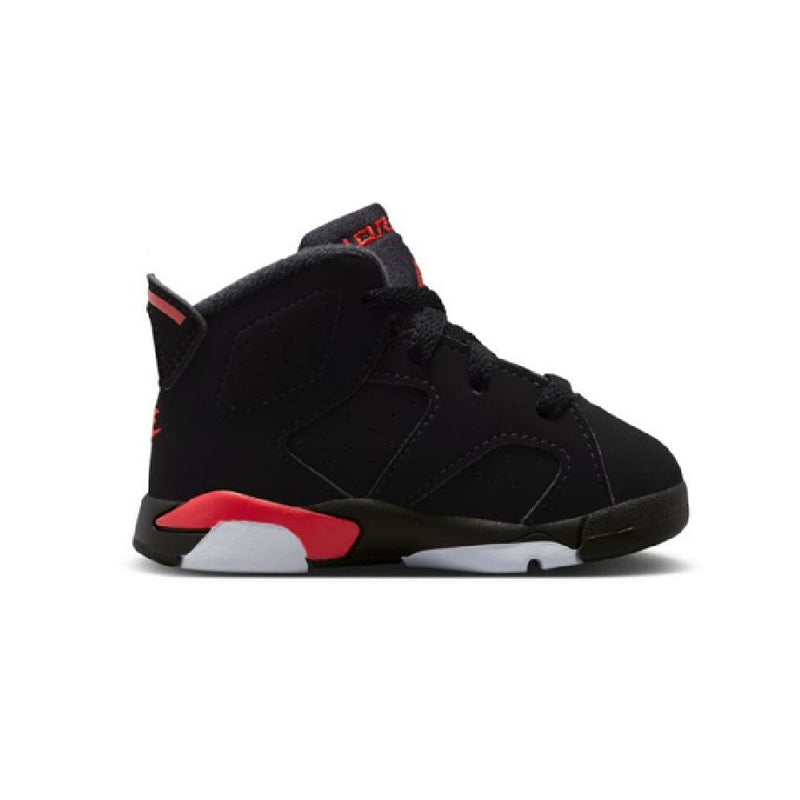 Toddler's Jordan 6 Retro "Infrared Salesman" Black/Lt Crimson (IQ1280 001)