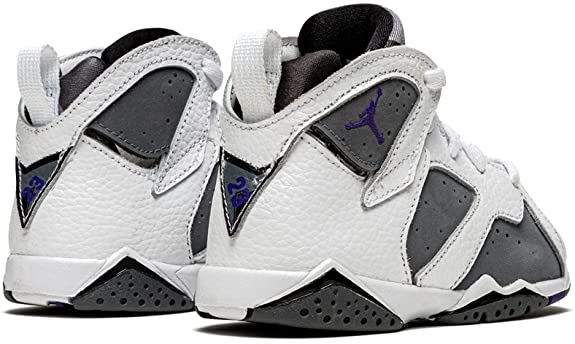 Toddler's Jordan 7 Retro BT "Flint" White/Varsity Purple (DJ2776 100)
