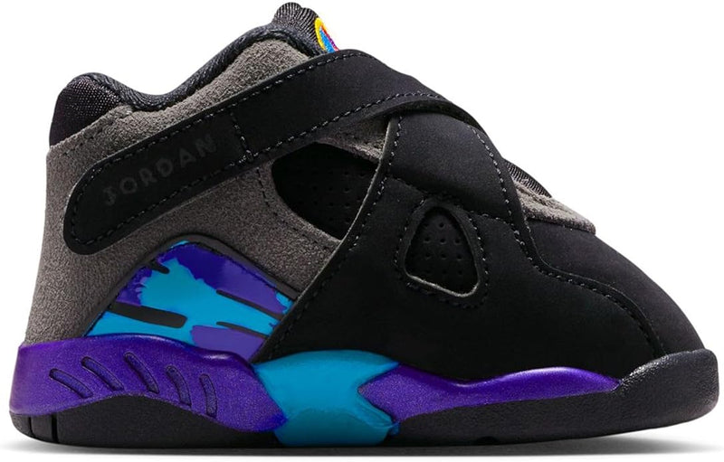 Toddler's Jordan 8 Retro "Aqua" Black/Multi-Color (305360 006)