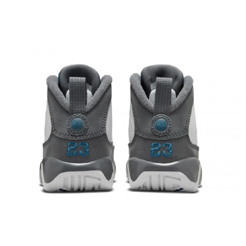 Toddler's Jordan 9 Retro White/French Blue-Flint Grey (401812 100)