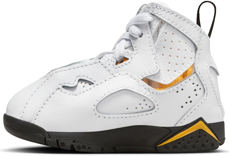 Toddler's Jordan True Flight White/Black-Yellow Ochre (343797 107)
