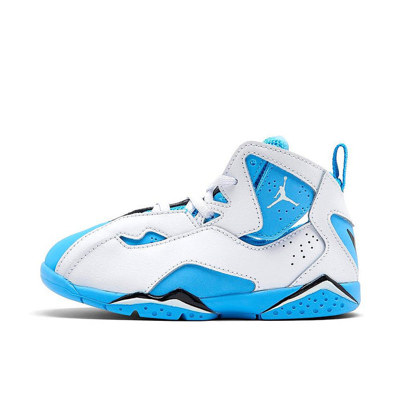 Toddler's Jordan True Flight White/University Blue-Black (343797 140)