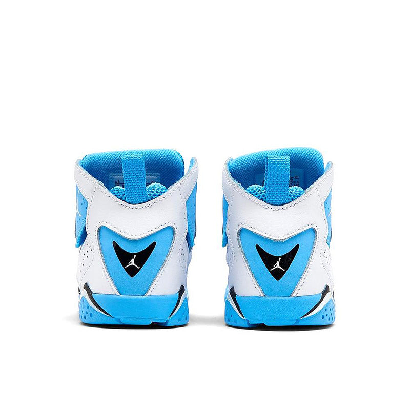 Toddler's Jordan True Flight White/University Blue-Black (343797 140)
