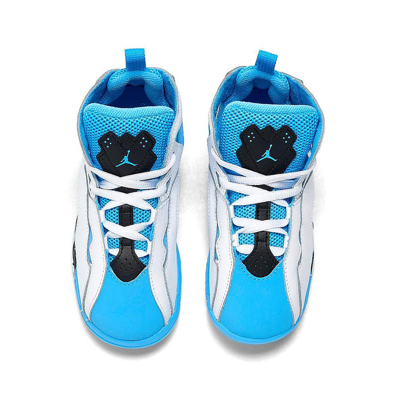 Toddler's Jordan True Flight White/University Blue-Black (343797 140)