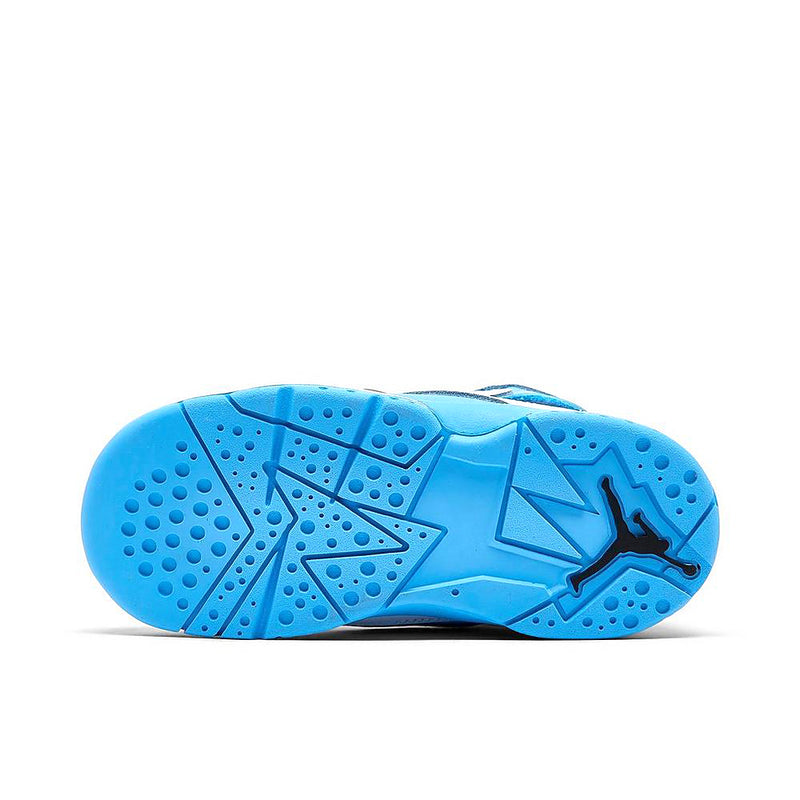 Toddler's Jordan True Flight White/University Blue-Black (343797 140)