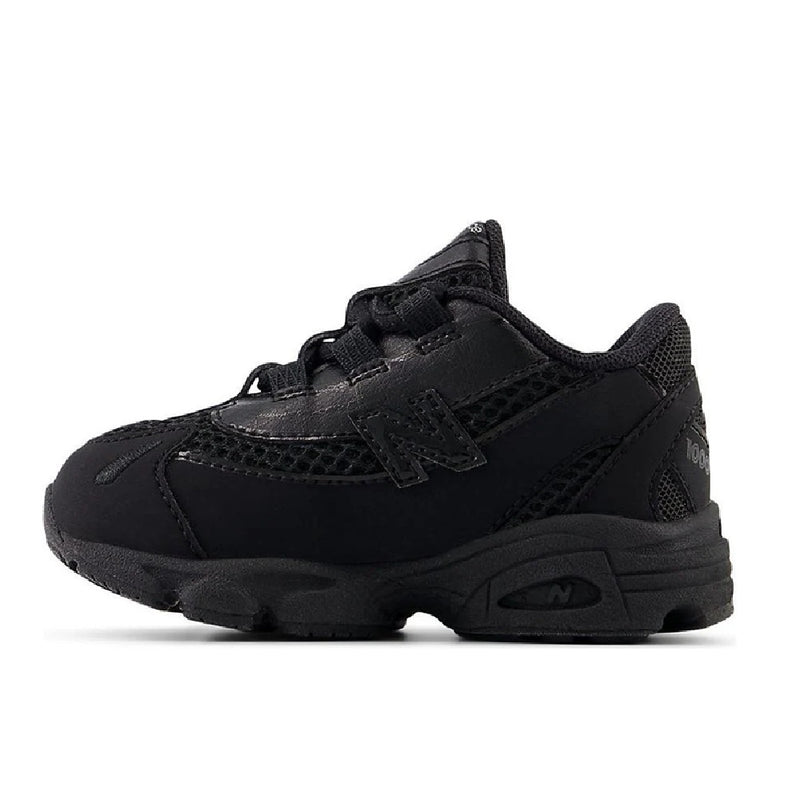 Toddler's New Balance 1000 Bungee Lace Black Black (IV1000BK)