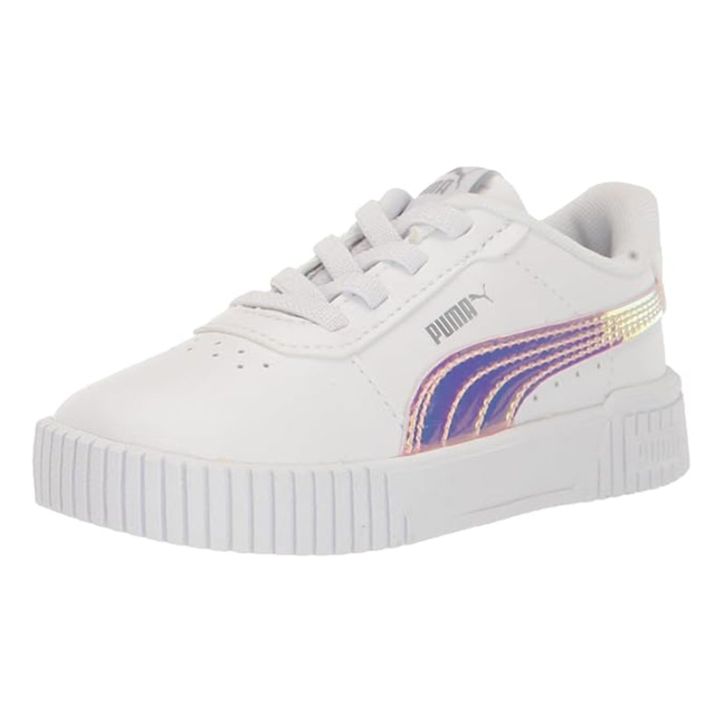 Toddler's Puma Carina 2.0 Holo AC Puma White-Puma Silver (387989 01)