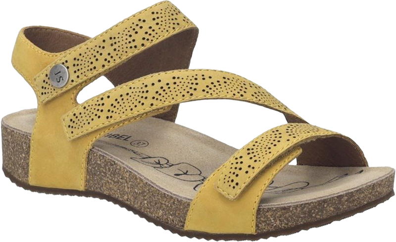 Quarter turn view Women's Josef Seibel Footwear style name Tonga 78 in color Amber. Sku: 78578-380835